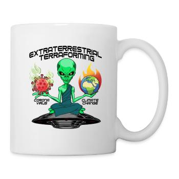 Invasion terraformante extraterrestre extraterrestre - Mug blanc - blanc - Droite