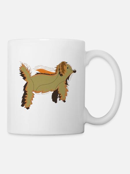 Fluffy Dog Bearlike Kreatur - Tasse - Weiß