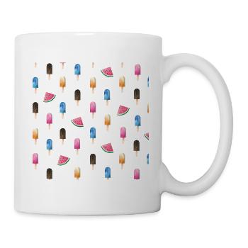 Modèle de crème glacée - Mug blanc - blanc - Droite
