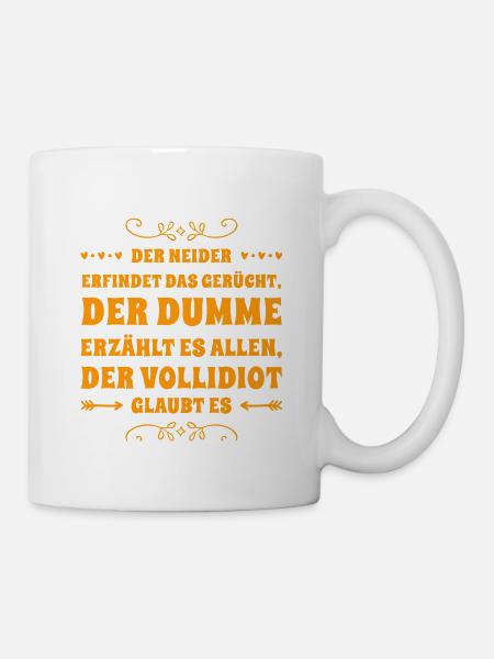 Klatsch und Tratsch - Tasse - Weiß