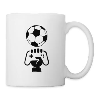 Gamer forever Zocker für immer Spieler Fußball - Tasse - Weiß - Rechts