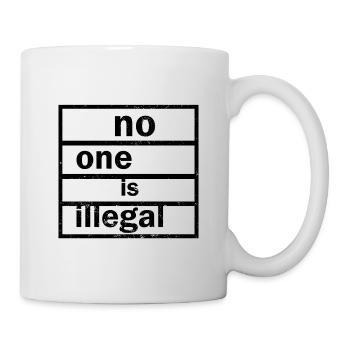 Anti Nazi Spruch - Tasse - Weiß - Rechts
