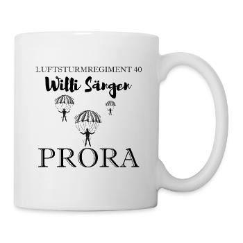 Luftsturmregiment 40 Fallschirmjäger DDR NVA - Tasse - Weiß - Rechts