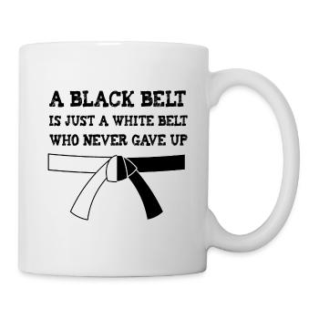 Martial Arts A Black Belt Is Just A White Belt - Mug - white - Right