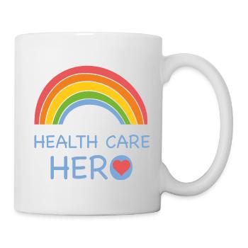 héros des soins de santé - Mug blanc - blanc - Droite