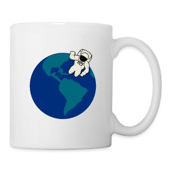Astronaut, space travel, earth, spaceman, space - Mug - white - Right
