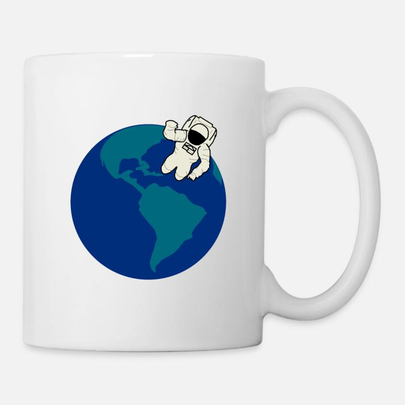 Astronaut, space travel, earth, spaceman, space - Mug - white