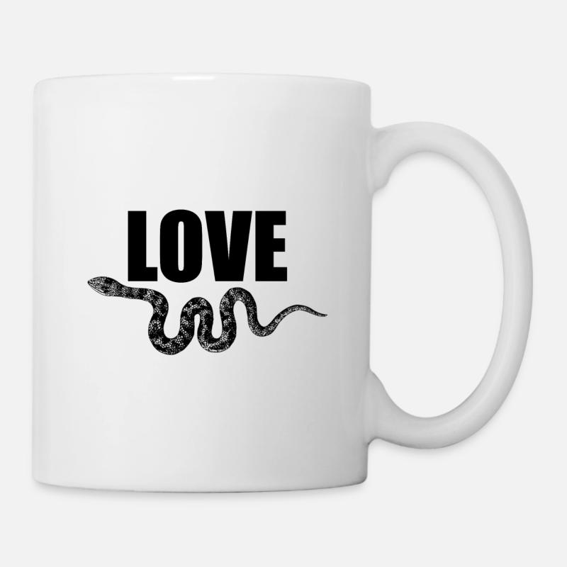 J'adore les serpents - Mug blanc - blanc