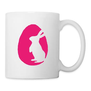 Pâques Oeuf de Pâques Lapin de Pâques - Mug blanc - blanc - Droite