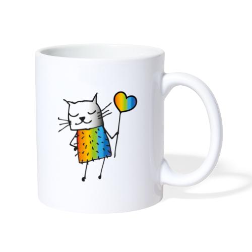 Regenbogen Katze - Tasse