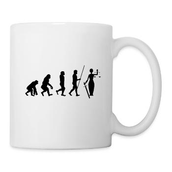 Judge Attorney Justice Jurist Evolution Gift - Mug - white - Right