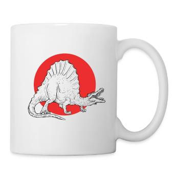 Dino shirt. Spinosaurus dinosaur. - Mug - white - Right