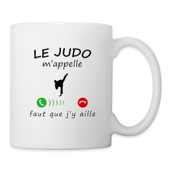 le judo m'appelle - Mug blanc - blanc - Droite
