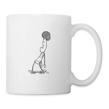 Skaten Skating Skater Skäte - Tasse - Weiß - Rechts