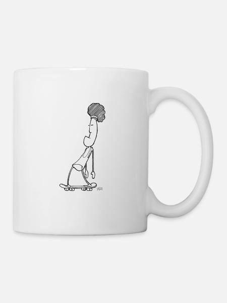 Skaten Skating Skater Skäte - Tasse - Weiß