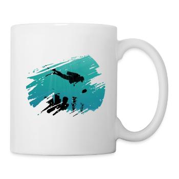 Plongée plongeurs - Mug blanc - blanc - Droite