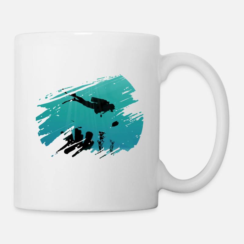 Plongée plongeurs - Mug blanc - blanc