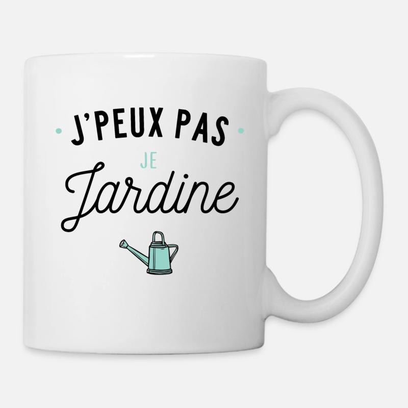 Je jardine - Mug blanc - blanc