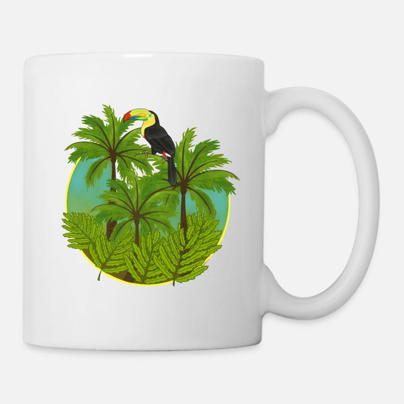 Jungle, toucan, jungle - Mug blanc - blanc
