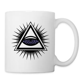 Illuminati eye - Mug - white - Right