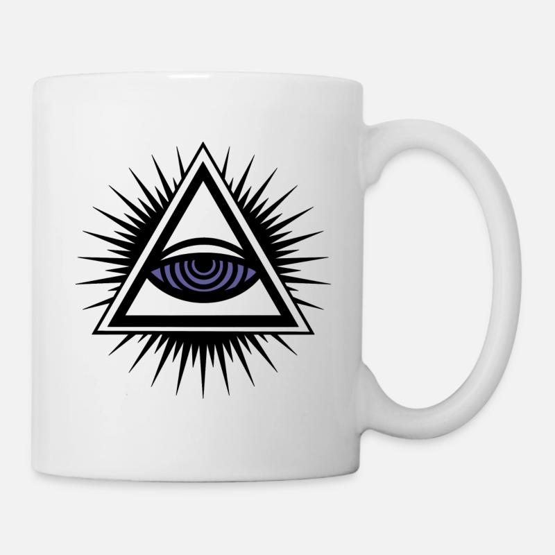 Illuminati eye - Mug - white
