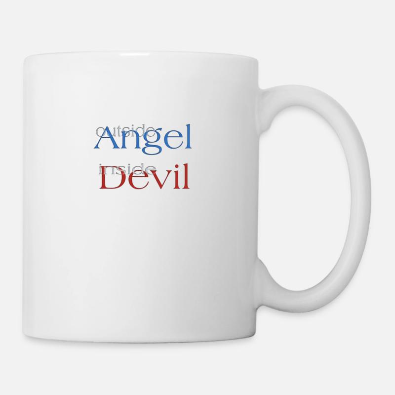 Angel or Devil? - Mug - white