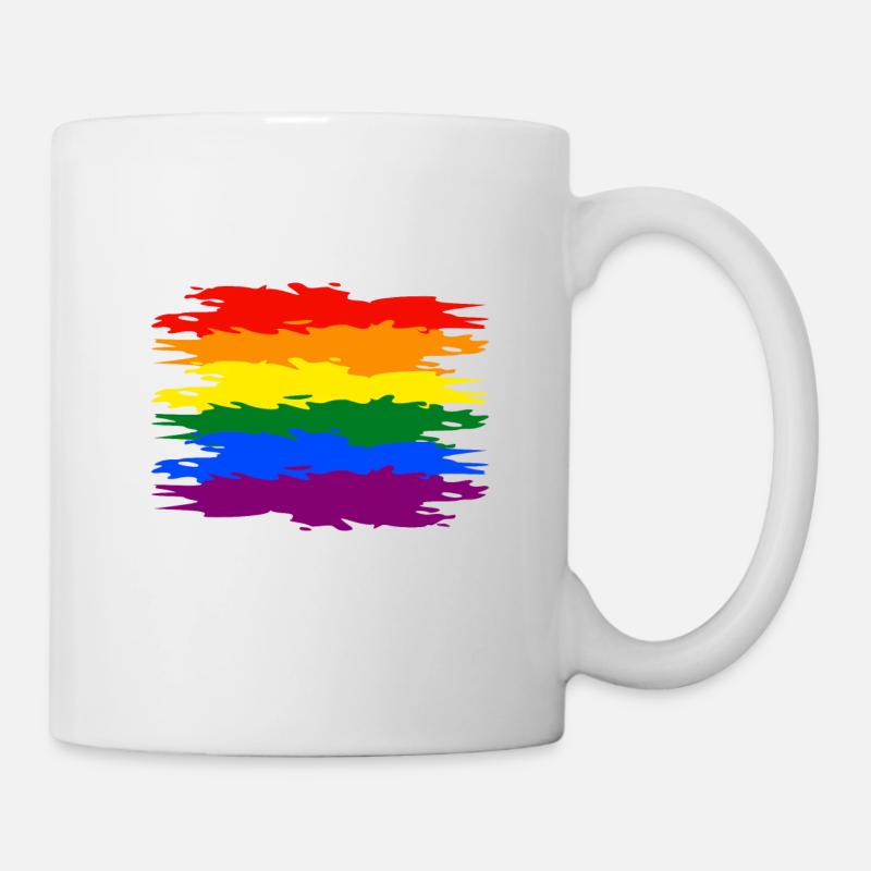 Rainbow flag - Mug - white