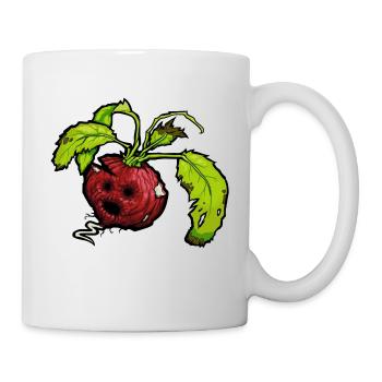 Totes Gemüse - lustiges Radieschen #zerofoodwaste - Tasse - Weiß - Rechts