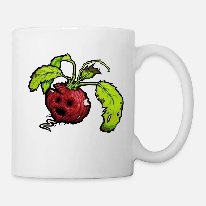 Totes Gemüse - lustiges Radieschen #zerofoodwaste - Tasse - Weiß