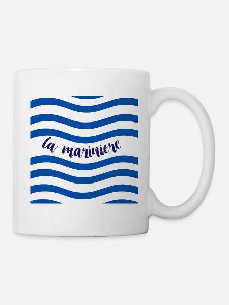 Motiv "die marinière - Tasse - Weiß