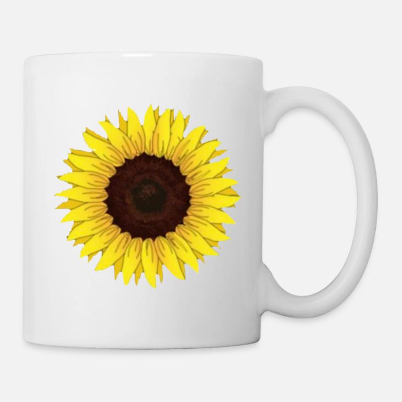 Sonnenblume - Tasse - Weiß