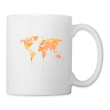 Carte du monde - Mug blanc - blanc - Droite