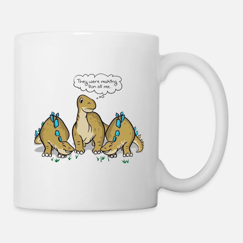 Les dinosaures se moquent - Mug blanc - blanc