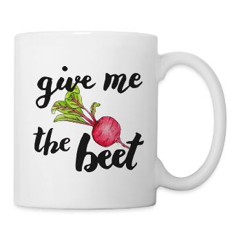 give me the beetroot - Mug - white - Right