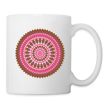 mandala pink purple - Mug - white - Right