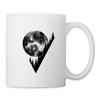 Geometry Type Landscape Moon Forest v1 - Mug - white - Right