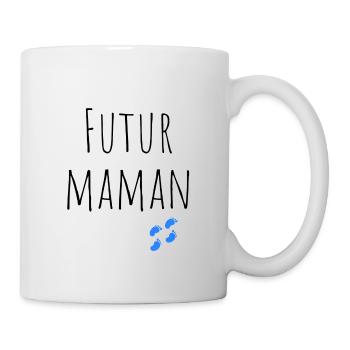 cadeau naissance futur maman garçon grossesse - Mug blanc - blanc - Droite