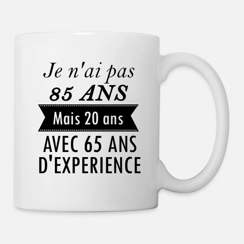 Cadeau anniversaire 85 ans - Mug blanc - blanc