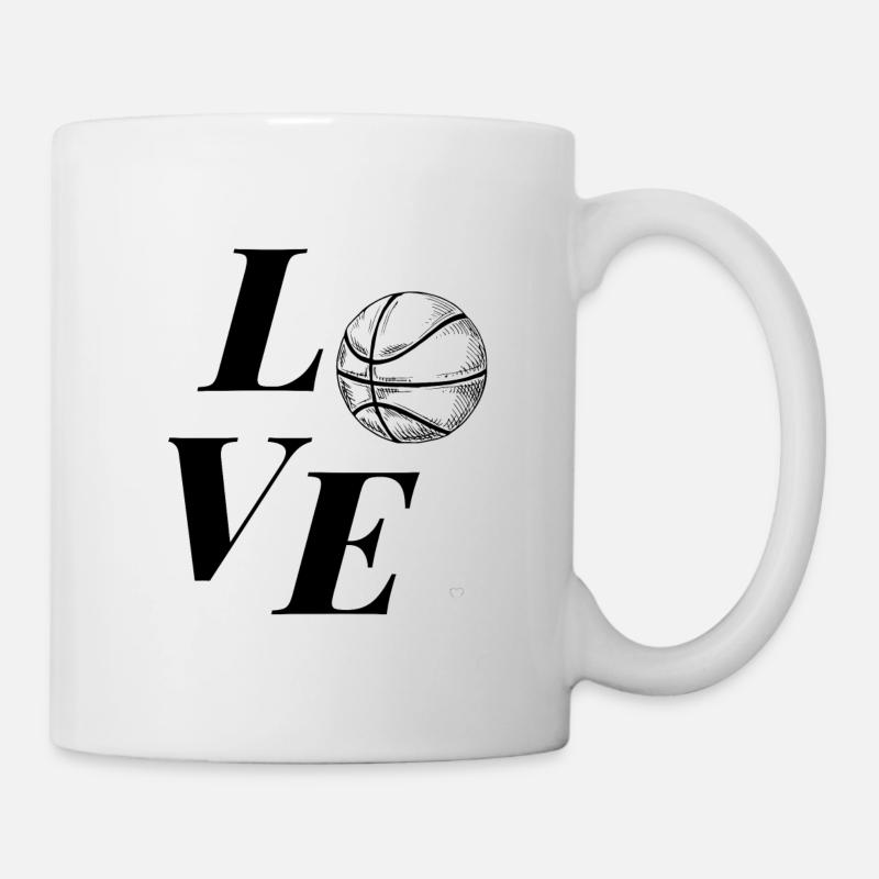 LOVE BASKETBALL - Mug blanc - blanc