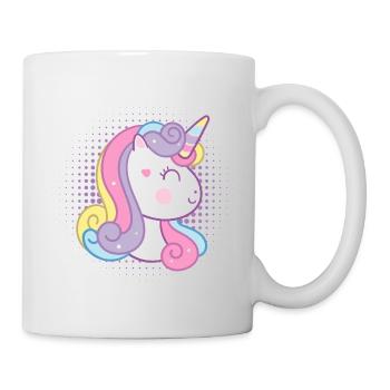 Licorne mignonne - Mug blanc - blanc - Droite