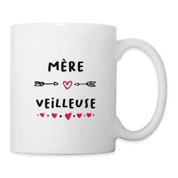Mère Veilleuse | Jeux de Mots | Fête Des Mères - Mug blanc - blanc - Droite