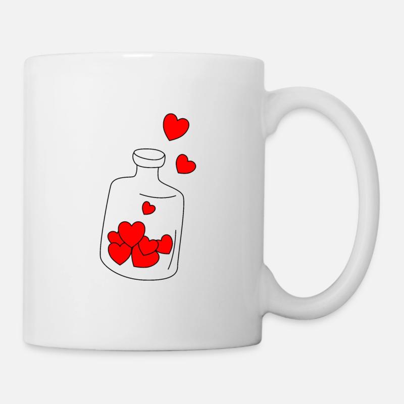 bouteille - Mug blanc - blanc