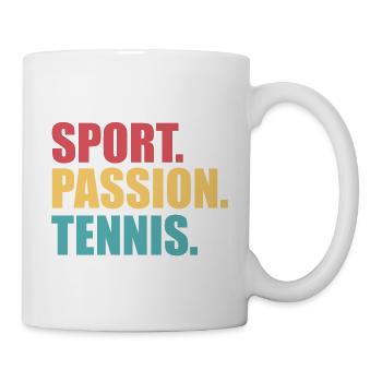 Le tennis - Mug blanc - blanc - Droite