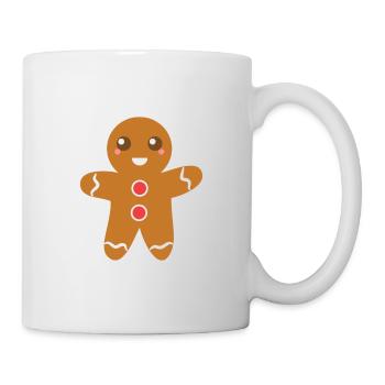 Netter Lebkuchenmann - Tasse - Weiß - Rechts