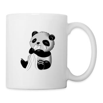 Panda Eats T-Shirt | Cute panda design - Mug - white - Right