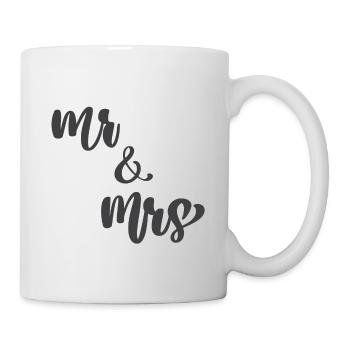 Mr and Mrs, verheiratet, mister and misses - Tasse - Weiß - Rechts