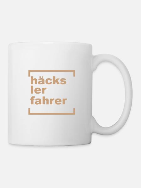 häckslerfahrer - Tasse - Weiß