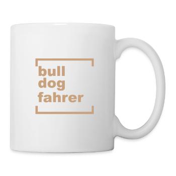 bulldogfahrer - Tasse - Weiß - Rechts