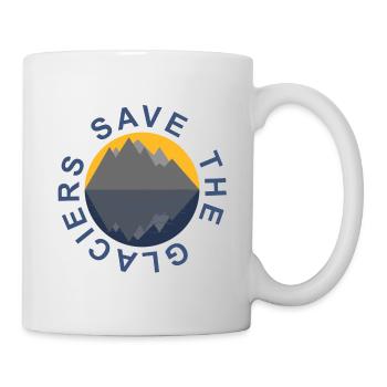 Protège les glaciers - changement climatique - protection de l'environnement - Mug blanc - blanc - Droite