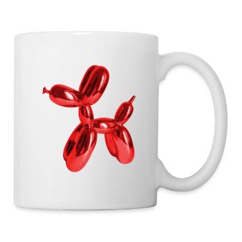 Ballon Rot Hund | Balloon Dog - Tasse - Weiß - Rechts